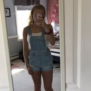 Jean Short Overalls